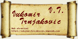 Vukomir Trnjaković vizit kartica